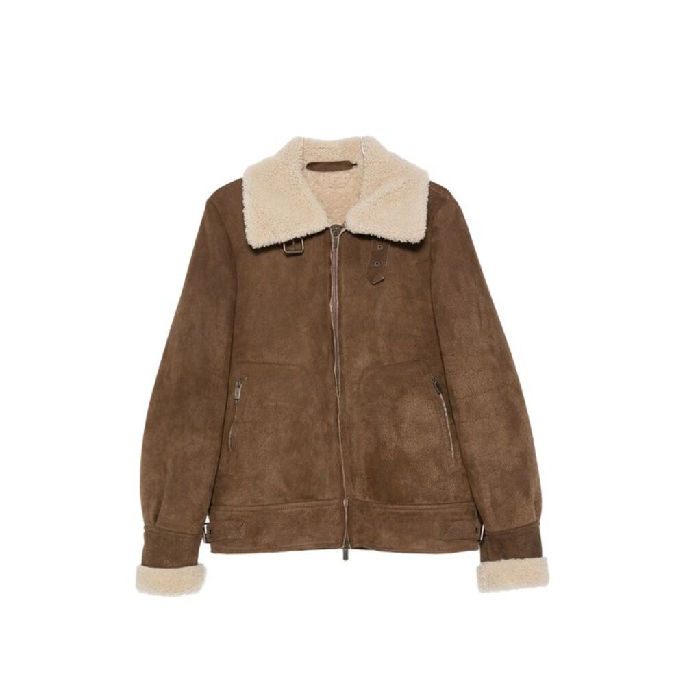 Santoro Brown Jackets - Leather Jackets Men